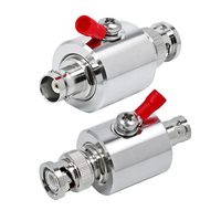 Parafoudre à décharge gazeuse 90V 230V, protection contre les surtensions RF coaxiales, connecteur mâle BNC vers prise femelle, fourni par l'usine
