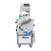 Hete Verkoop Commerciële Dicer Snijmachine Chopper Shredder Cutter Dubbele Koppen Wortels Bladtomaat Fruit Groenten Snijmachine