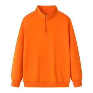 Sudadera deportiva al por mayor con media cremallera y cuello simulado para hombre, ideal para colecciones minoristas de ropa deportiva. - Product Image 1