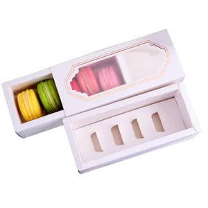 Großhandel Macaron Box Kunststoff Verpackung Macaron Mit Niedrigen MOQ