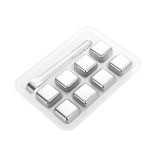 Cubitos de Hielo Cuadrados de Acero Inoxidable, Paquete de 6, Piedras Enfriadoras para Whisky, Uso en Fiestas - Product Image 5