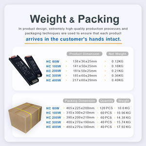 Alimentation électrique LED mince à bas prix pour l'extérieur, 60W 100W 200W 300W 400W, driver pour bandes lumineuses, 12V 24V, projecteur, éclairage publicitaire - Product Image 6
