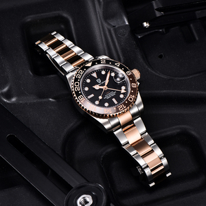 Relojes Pagani Design 1662 para Hombre Reloj Automático <span class=keywords><strong>GMT</strong></span> de Acero Inoxidable 40MM Súper Reloj para Compras en Línea - Product Image 4