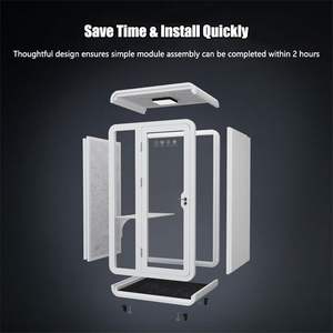 Cabine de sommeil insonorisée moderne pour une personne, pour la maison, la chambre à coucher, meubles, soulagement du bruit et de l'insomnie, pour une utilisation dans le salon - Product Image 5