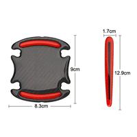 Autocollant de poignée de porte de voiture à motif personnalisable, bande réfléchissante anti-collision, décalcomanie de logo personnalisé