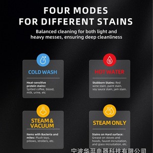 Huayi W08 Custom High Pressure Cleaner Hot Water Steam Nozzle Vacuum For Fabric Sofa Cleaning Mite Removal - Product Image 4