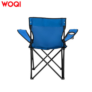 Chaise pliante d'extérieur Woqi, cadre en aluminium, tissu Oxford, légère, portable, pour le camping, le jardin, la plage, la pêche, avec porte-gobelet - Product Image 4