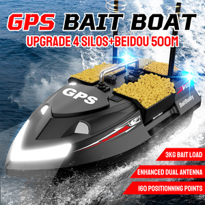 Bateaux à appâts de pêche à la carpe Flytec V802Pro GPS, 160 points d'ancrage, 4 bacs améliorés, double antenne, support pilote automatique, compatible avec un sondeur de poissons - Product Image 2