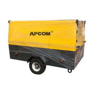 새로운 2021 APCOM 145 psi 185CFM 185 CFM 8bar 디젤 스크류 공기 압축기 광산 및 드릴링 사용 잭 해머 116psi - Product Image 4