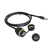 Wasserdichter Netzwerkanschluss für Innen/Außen USB 3.0 Durchgangs-Datenkommunikationsanschluss mit Kabel