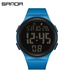 SANDA 2151 thương hiệu hàng đầu Đồng hồ thể thao nam với vòng đeo tay silicon TPU đồng hồ kỹ thuật số Đồng hồ nam hiển thị LED Đồng hồ đeo tay thông thường mới - Product Image 4