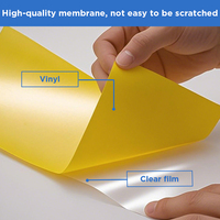 Rouleau de vinyle textile HTV 0,61 m * 25 m, PU brillant, transfert thermique élevé, flex pour la conception de t-shirts, impression, méthode de pelage à froid, vêtements extrêmes