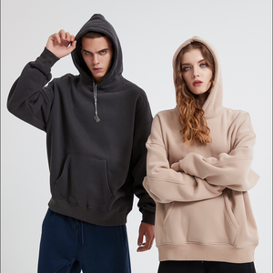 Sudadera con capucha de algodón 2026 para <span class=keywords><strong>hombre</strong></span>, de hombro caído, tipo jersey, de peso pesado, oversize, de corte holgado, estilo streetwear, lisa para bordar - Product Image 6