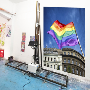 Imprimante murale double tête d'impression, grand format 3.5M de hauteur UV cmyk kw stylo mural 3D 5D Machine d'impression murale - Product Image 3