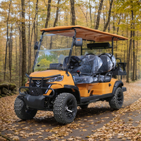 Chariot tout-terrain multifonctionnel Voiture de patrouille électrique à quatre roues 4 6 8 sièges Véhicule utilitaire voiturette de golf