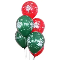 2022 शीर्ष बेच 12 इंच जमे हुए सर्दियों थीम के लिए क्रिसमस हिमपात का एक खंड लेटेक्स गुब्बारे पार्टी सजावट
