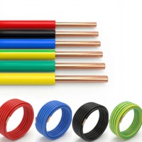 Câble en cuivre massif isolé en PVC 1,5 mm 0,6 1 kV Fil électrique pour le câblage des bâtiments résidentiels