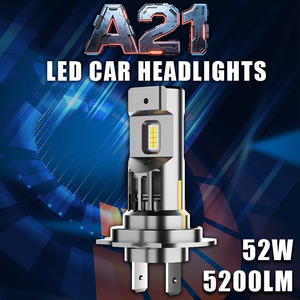 Nouvelle Conception <span class=keywords><strong>Ampoule</strong></span> LED de <span class=keywords><strong>Phare</strong></span> de Voiture A21 52W 5200LM Canbus IP68 9005 H4 <span class=keywords><strong>H7</strong></span> H11 Plug and Play 12V Système d'Éclairage Automobile à Ventilateur Haute Vitesse - Product Image 2