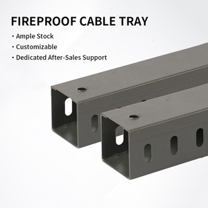 Fireproof Cable Tray <b>Spray</b> Coated Steel Wire Management Trough System Industrial Electrical Wiring Duct Support - Product Image 4