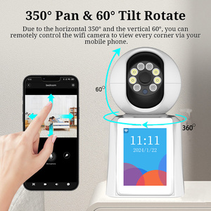 Caméra <span class=keywords><strong>de</strong></span> <span class=keywords><strong>sécurité</strong></span> sans fil WiFi Hongnaer ICSee 1080P 3MP avec appel vidéo à un bouton PTZ pour la maison et le bureau - Product Image 3