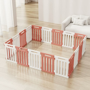 Eco-friendly Safe pieghevole in plastica classica gabbia per cani Pet Pet modello solido pulsante di chiusura 50cm di altezza rettangolo facile da pulire - Product Image 2