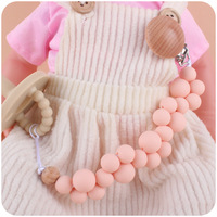 Attaches-sucettes en perles de silicone, porte-sucette pour bébé, sangle de sucette, laisse, porte-sucette pour bébé fille et garçon