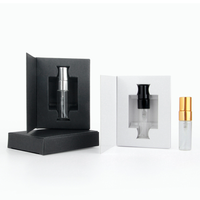 Mini Flacons Vides pour Échantillons de 2 ml, 3 ml, 5 ml, 10 ml, Atomiseur Vaporisateur en Verre Clair pour Parfum, avec Boîte en Papier et Impression