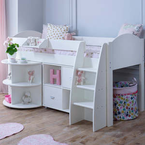 <span class=keywords><strong>Lit</strong></span> cabine avec <span class=keywords><strong>bureau</strong></span> coulissant et rangement - Product Image 4