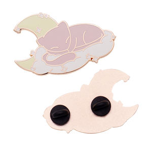 Çiçek toptan özelleştirilmiş sert emaye pimleri çinko alaşım buket altın kaplama yaka iğneler sevimli rozeti hediyeler - Product Image 3