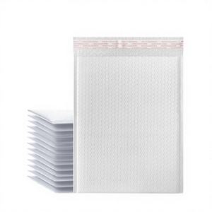Sobre de Burbujas Blanco de Polietileno, Bolsa de Burbujas de Película Extruida de 20x25+4CM de Grosor, Ecológico, Biodegradable, para Cosméticos, Joyería, CD - Product Image 1
