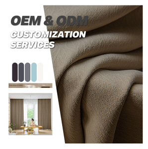 Chất Lượng Cao Mềm Hà Lan Nhung Vải 100% <span class=keywords><strong>Polyester</strong></span> Bọc 465gsm Màn Nâu Chenille Jacquard Rèm Vải Dệt - Product Image 2