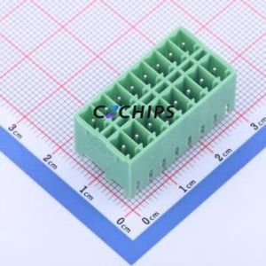 KF2EDGKVH-3.5-2*8P Plug-in Terminal Block Through hole,P=3.5mm Connector Board-to-Board / Socket - Closed 2x8P 3.5mm Green - Product Image 1
