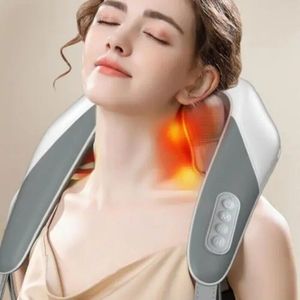 Electric Neck Shoulder <b>Massager</b> Wireless 5D Kneading Massage Back Muscle Relax - Product Image 4