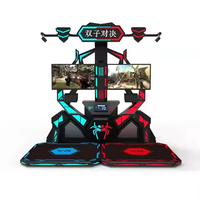 Plateforme de jeu de tir d'arcade en réalité virtuelle 9D en intérieur, jeu de tir en réalité virtuelle à deux joueurs, simulateur de chasse à la carabine pour centre commercial