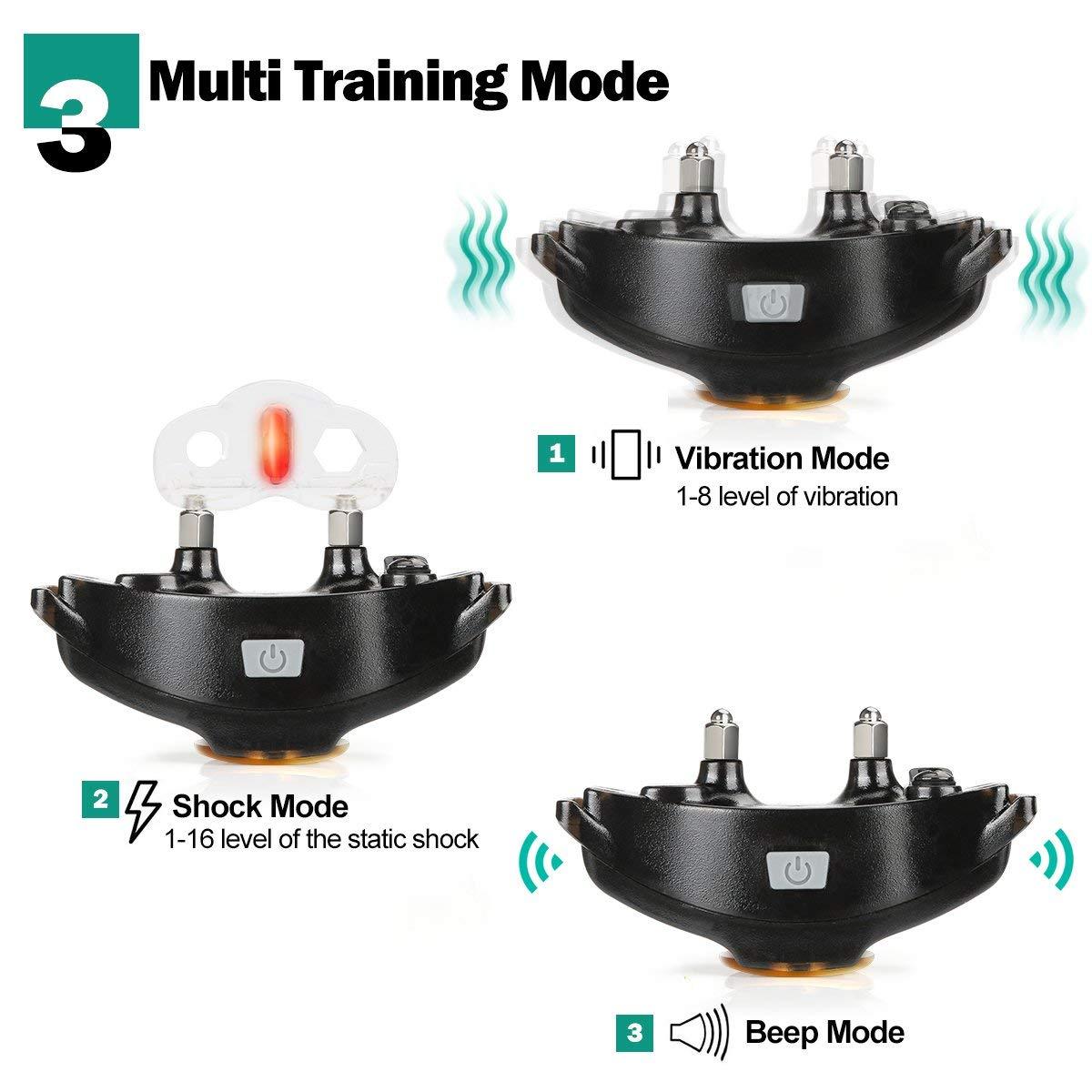 2020 Private Mode Ajustez le collier de dressage de chien, le meilleur produit de vente Collier de bipeur de chien clouté