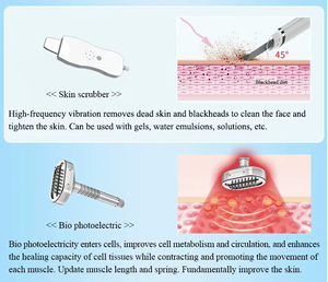 Home & Salon Use 10 in 1 with Touch Screen Water Oxygen Jet <b>Facial</b> <b>Cleanser</b> Portable Hydra Dermabrasion Deep Cleaning <b>Machine</b> - Product Image 5