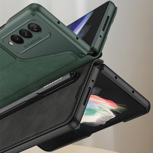 เคสพีซีแบบแข็งหนัง PU พับได้3 5G สำหรับ Samsung <span class=keywords><strong>Z</strong></span> Folding <span class=keywords><strong>4</strong></span> - Product Image 2