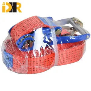 Ratchet Strap Breaking Strength 5000KG Ratchet Tie Down With Double J Hook