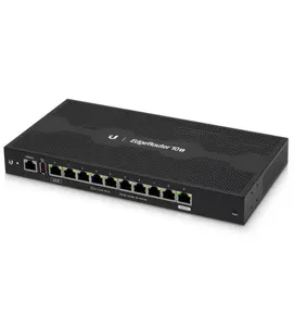 UBNT ER-10X router Gigabit Layer 2 con porte RJ45 da 10 Gigabit + 1 PoE ingresso e PoE pass-through port