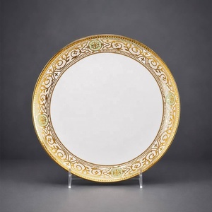 Vajilla de Porcelana Fina con Borde Dorado de Lujo, Elegante Juego de Vajilla Europea para Banquetes de Boda, Regalo Personalizado al por Mayor - Product Image 5