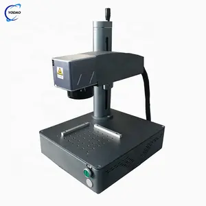 Portable All in One 50W Laser Engraving and Marking Machine Portable for Metal Tag Jewelry Business Card and PVC Plastic
