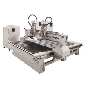 two spindles cnc router wood carving machine for sale 1325 1530 factory price for agent
