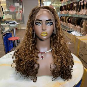 Raw Vietnamese Hair <b>Wig</b> Natural Human Hair <b>Wigs</b> 18 Inches Luxury Curl 13x4 Lace Front <b>Wigs</b> for Black <b>Women</b> - Product Image 4