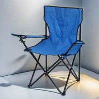 Chaise pliante en métal Oxford pour l'extérieur, ultra légère, pour le camping, la pêche, la plage, la salle à manger, le salon, dossier portable, pas encore d'avis
