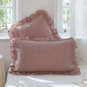 枕套编织矩形扔靠垫套中性蕾丝枕头装饰收集棉枕套