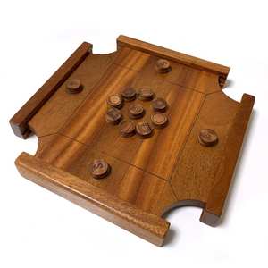 Tavolo da Gioco <span class=keywords><strong>Carrom</strong></span> in Legno Indiano Mini con Pedine per Interni - Product Image 4