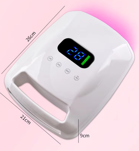 Lampe à ongles UV LED sans fil 96W, design métallique, rechargeable, sécheuse de vernis gel haute puissance pour salon - Product Image 4