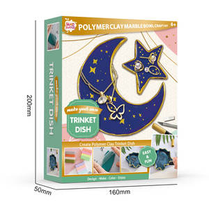 Faites vos propres bols à <span class=keywords><strong>bijoux</strong></span> en argile Kit d'arts et d'artisanat cadeaux pour filles enfants de 8 <span class=keywords><strong>ans</strong></span> et plus <span class=keywords><strong>bijoux</strong></span> à bricoler soi-même bol en argile artisanale - Product Image 2