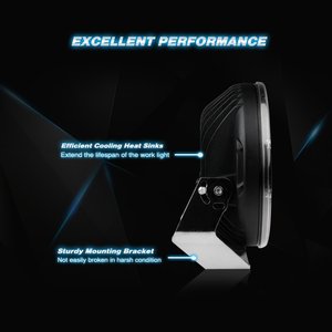 185w 9 pollici luci di guida nero rotondo Led pod per Jeep <span class=keywords><strong>Offroad</strong></span> 4*4 tetto Bar paraurti - Product Image 6
