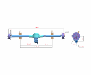 Vendita diretta in fabbrica parti di ricambio per auto turistiche elettrico carrello da <span class=keywords><strong>golf</strong></span> asse posteriore con differenziale - Product Image 4